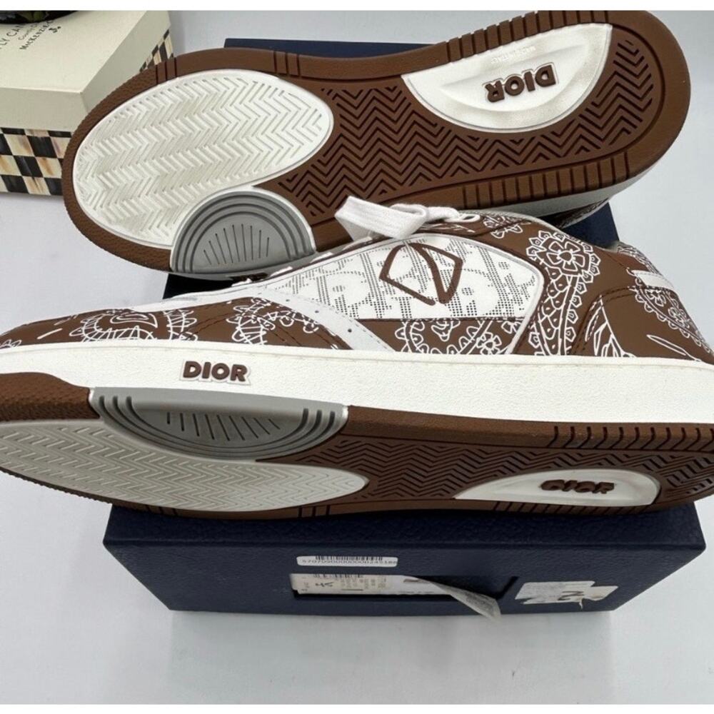 Men's Dior B 27 low Paisley sneakers size 45 made in Italy - Picture 12 of 12
